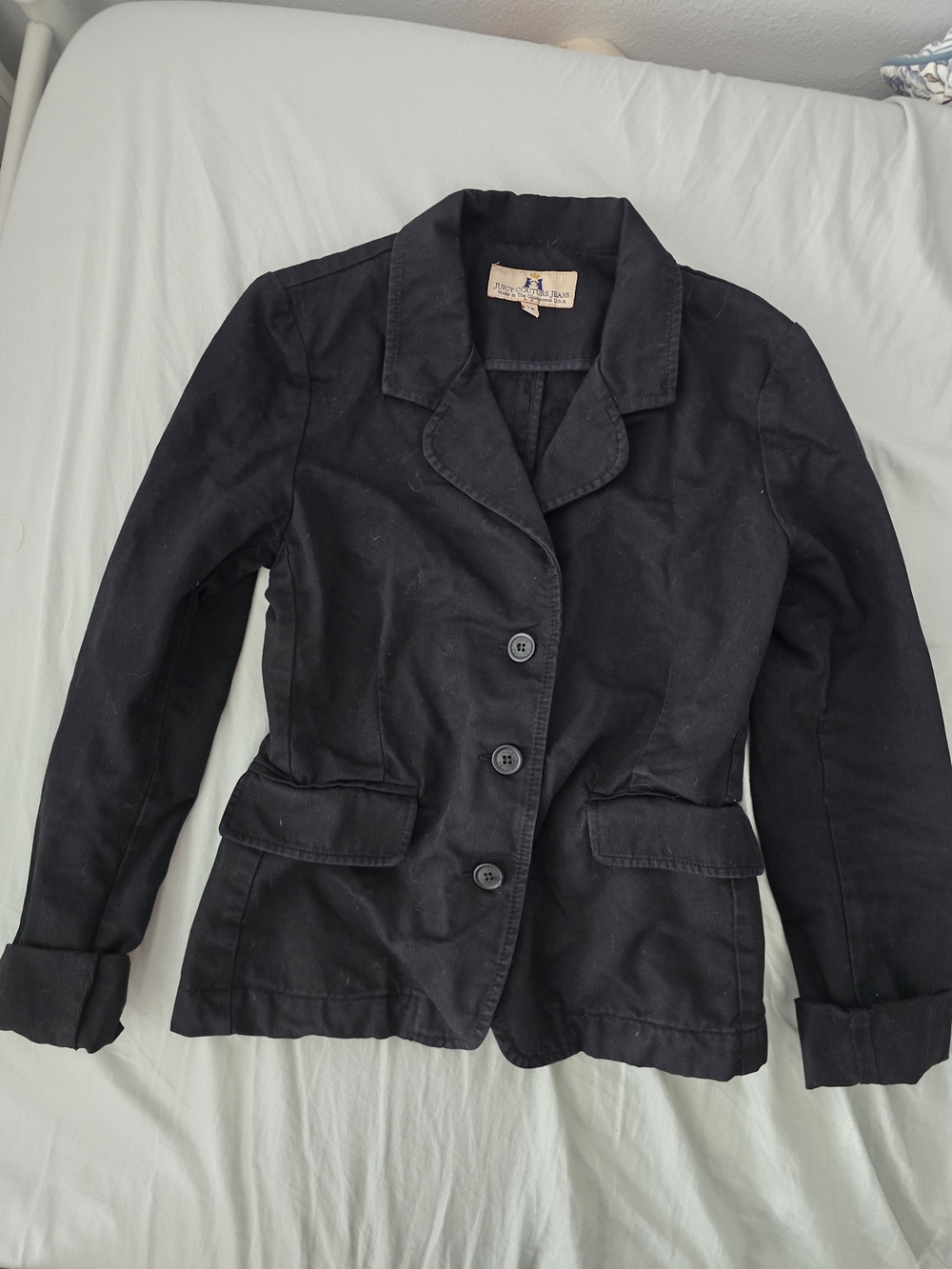 Classic Black Women's Button Jacket